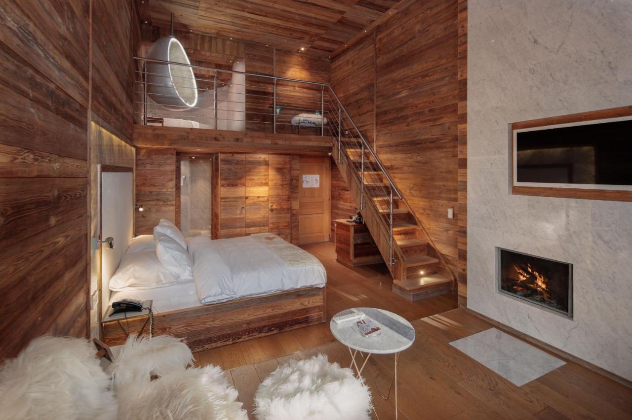 Hostellerie du Pas de l'Ours Relais et Châteaux Crans-Montana Exterior foto