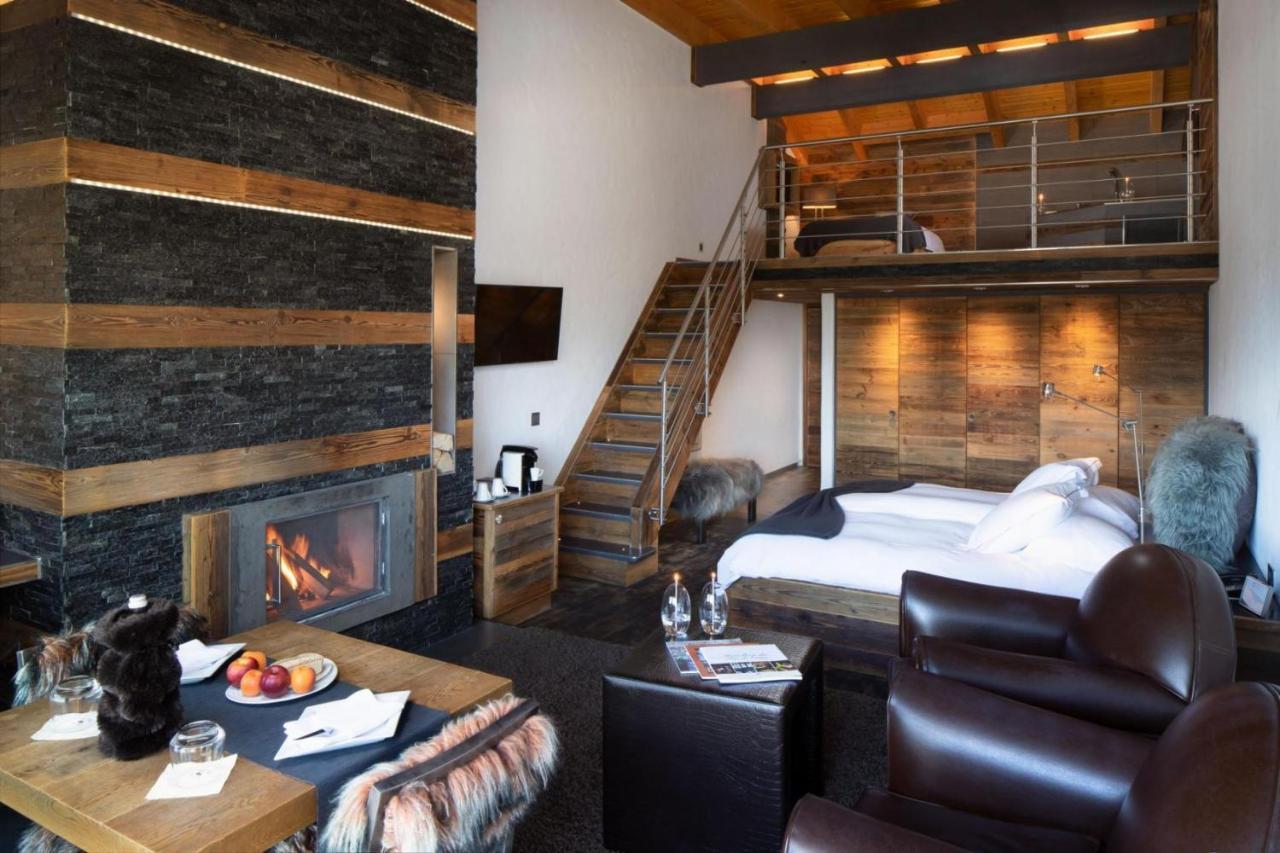 Hostellerie du Pas de l'Ours Relais et Châteaux Crans-Montana Exterior foto